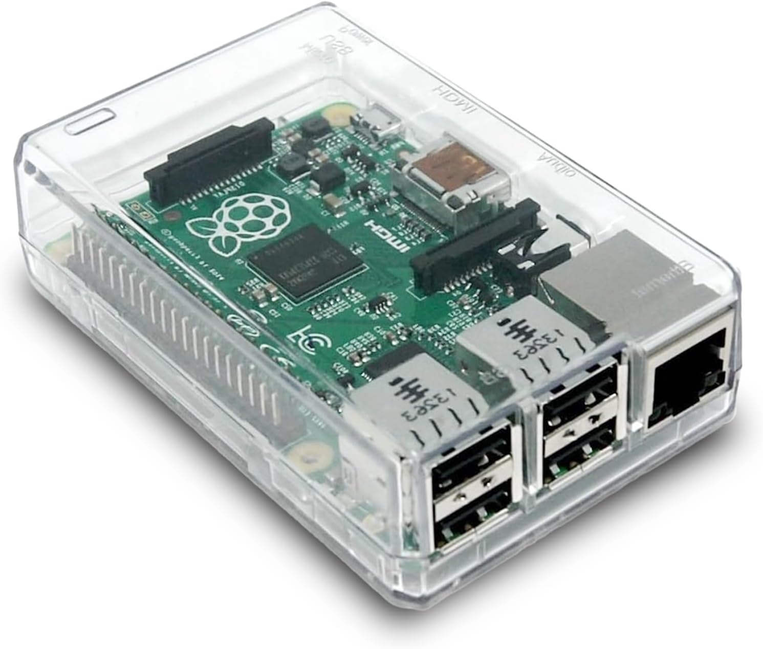 SB Clear Closed Case for Raspberry Pi 3 Model B Raspberry Pi 2 Great for XBMC