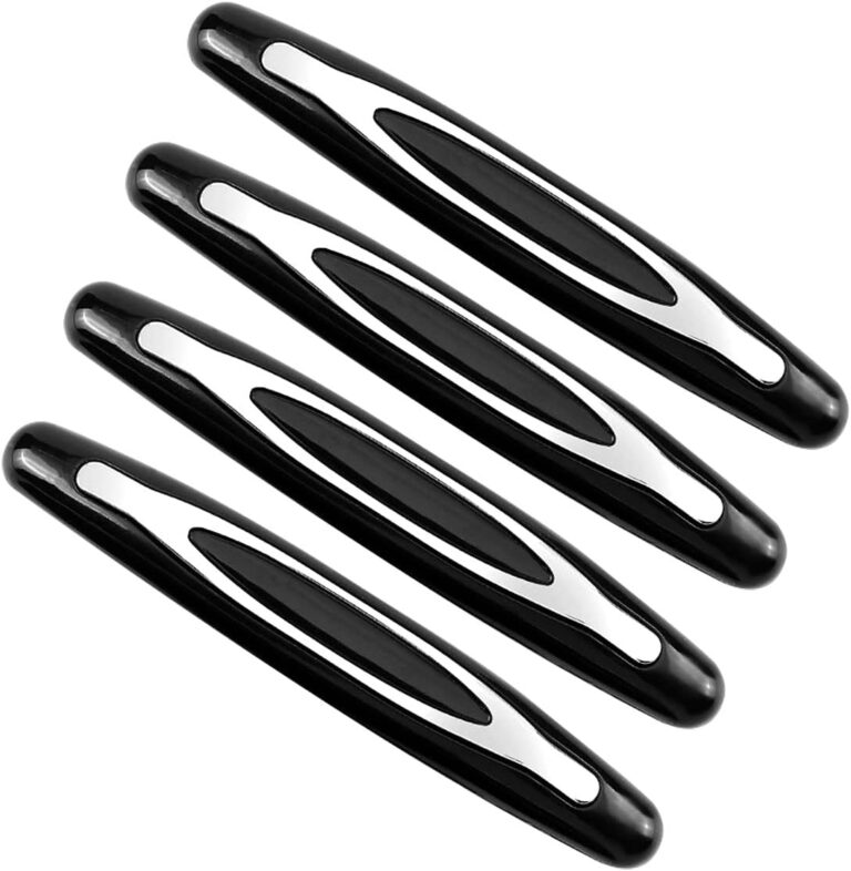 Jagowa 4 Pcs Car Door Edge Guards, Shock-Absorbing Bumper Strips, Anti-Collision & Anti-Scratch Protection for Car Doors (Black)