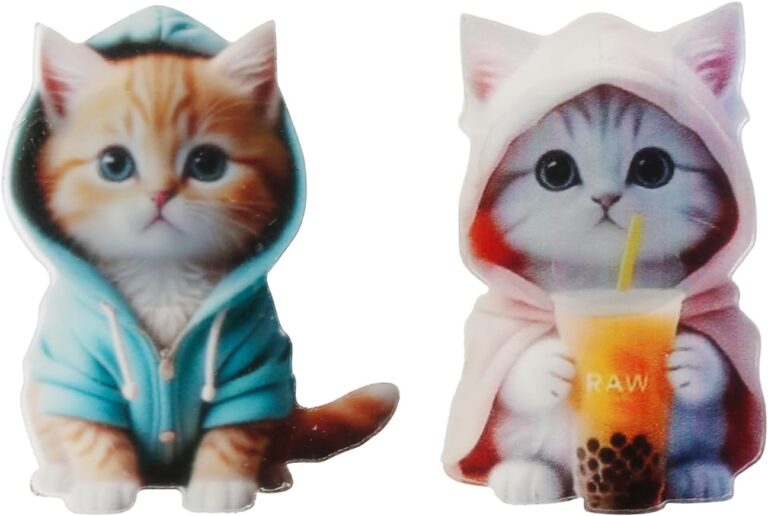 Tabanzhe Cute Cat Car Air Fresheners Vent Clips-2PCS Air Vent Fragrance Clip Kawaii Air Conditioning Outlet Perfume Clip Car Scents Interior Decor Charm Car Accessories Gifts for Women Men Christmas