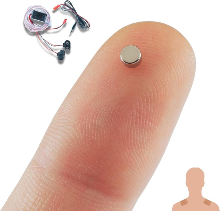 PingaOculto Spy Earpiece Wireless Earphones Invisible Hidden Mini Headset Exam Phone Microphone Adhesive Strips – Secret Earphone Micro Listening Device Hearing in Ear Cheating (Spy Earpiece Nano)