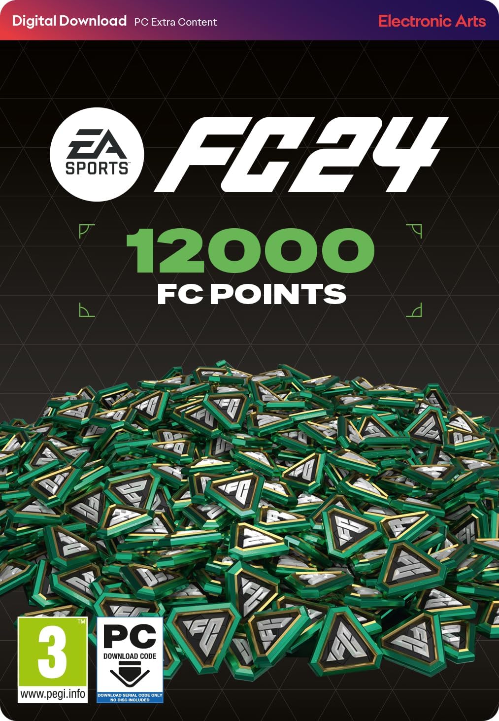 EA SPORTS FC 24 Ultimate Team 12000 PCWin | VideoGame | English | PC Code – Origin