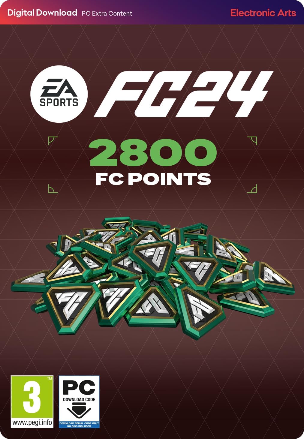 EA SPORTS FC 24 Ultimate Team 2800 PCWin | VideoGame | English | PC Code – Origin