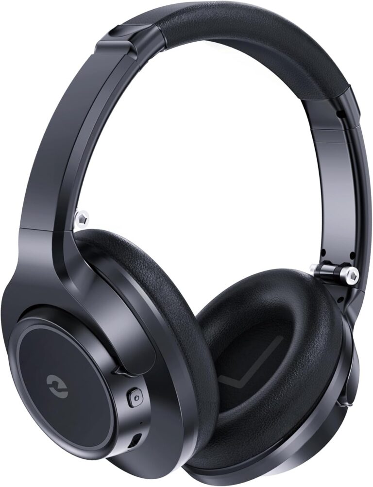 Falebare Wireless Bluetooth Headphones Over Ear, 70H Playtime with Microphone, 6 EQ Modes – Perfect for Laptop, Gym, PC, TV
