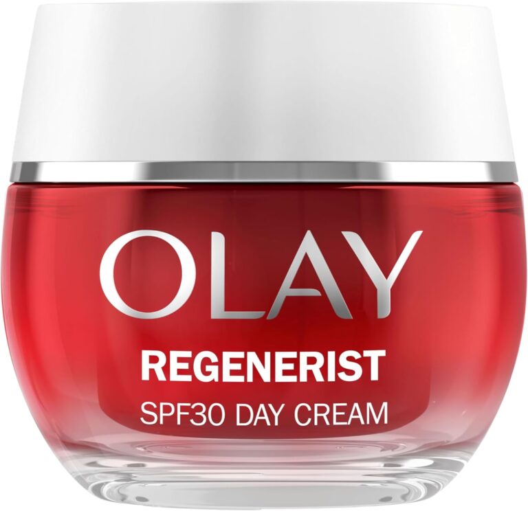 Olay Regenerist Day Face Cream SPF30, Anti-Wrinkle + Active Firming Skincare Moisturiser with SPF30 Sun Protection, Anti-Ageing Niacinamide and Peptides, Renews, Firms and Hydrates, Non-greasy 50ml