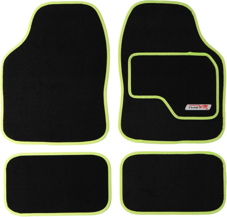 Sakura SS5308 Universal Car Mat Set, Lime