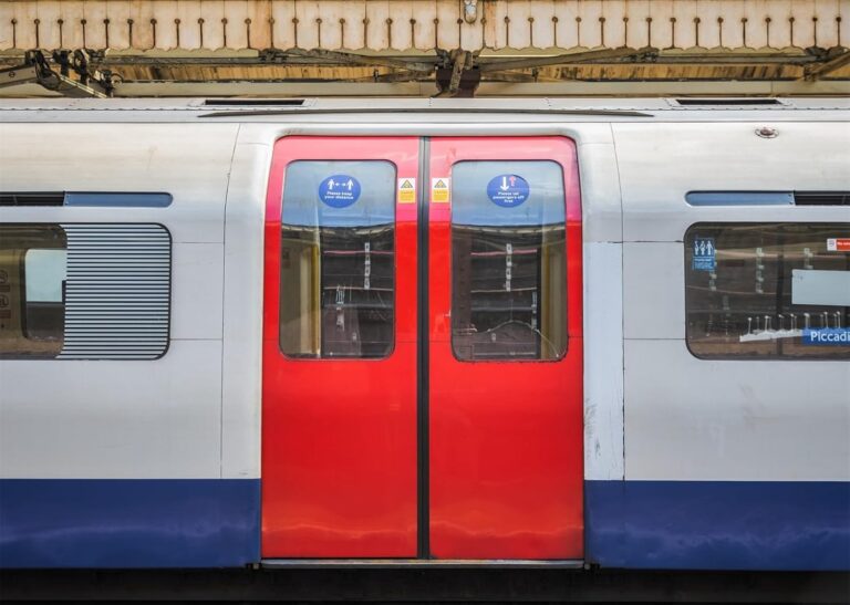 CORFOTO 2.1×1.5m London Underground Train Carriage Backdrop City Subway Car Background Subway Theme Party Decorations London Themed Portrait Photo Props
