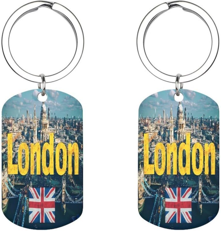 London Metal Keychain 1PC for Bag Wallet Keys Luggage Ornament Pendant With Keyring Car Key Chain