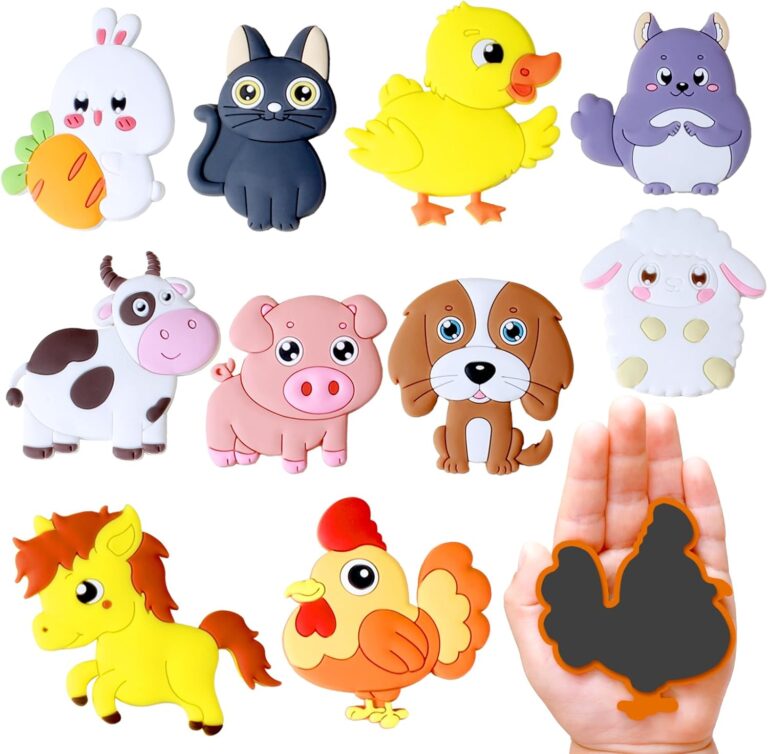 SUPINEEDO Refrigerator Magnets for Kids, Cute Farm Animals Fridge Magnet for Toddlers 1-3 Kids Magnets for Fridge Baby Educational Magnets Children Gift, Full Back Magnetic Safe Toddler Magnets