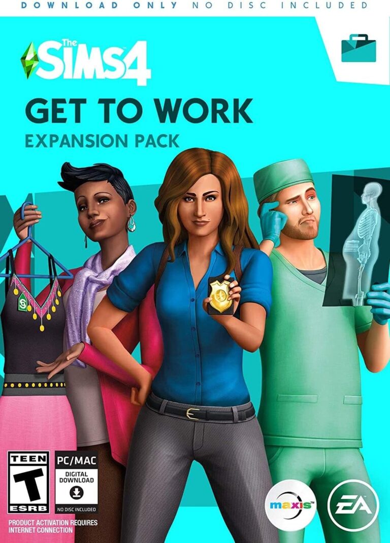 Electronic Arts The Sims 4 Get To Work PC – video games (Mac/PC, Simulation, T (Teen), ENG, Add-on, Electronic Arts)
