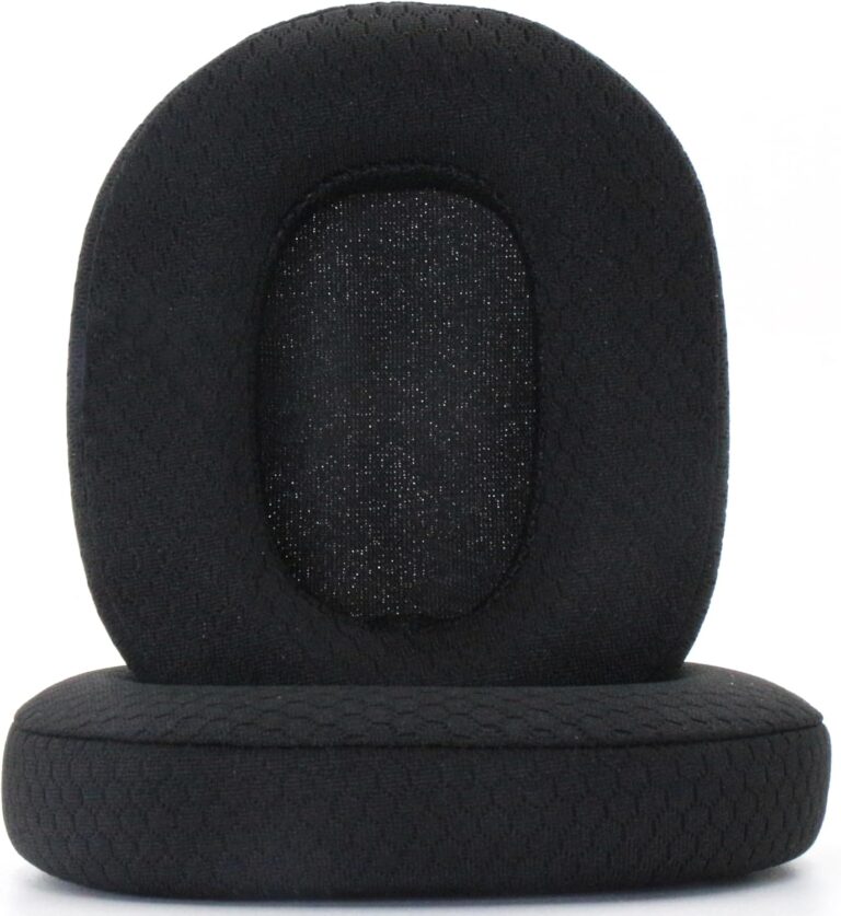 Replacement Ear Pads Compatible with Skullcandy Crusher Wireless/Crusher360/Hesh3/Hesh ANC/Hesh Evo/Venue ANC/Crusher Evo/Crusher ANC Headphones Football mesh Braid-Black
