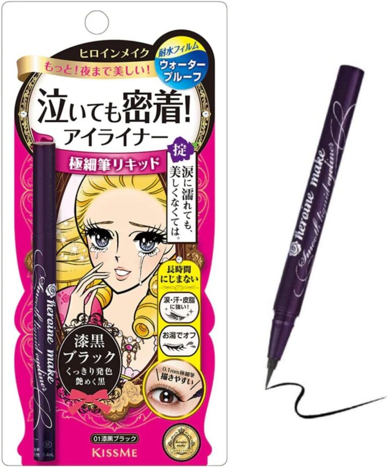 Japan Health and Beauty – Heroine Makeup SP smooth liquid eyeliner super keep 01 / jet black 0.4ml (hot water fall type) *AF27