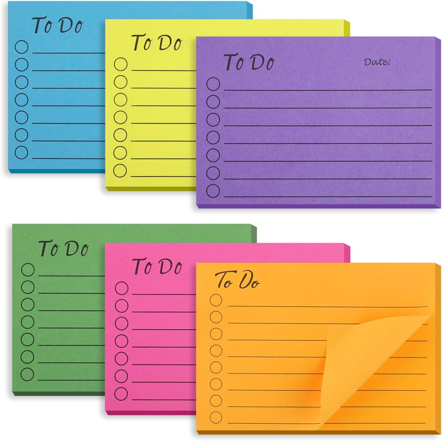 300 Sheets Pastel Sticky Notes, Small Lined To-Do List Sticky Notes for School & Office