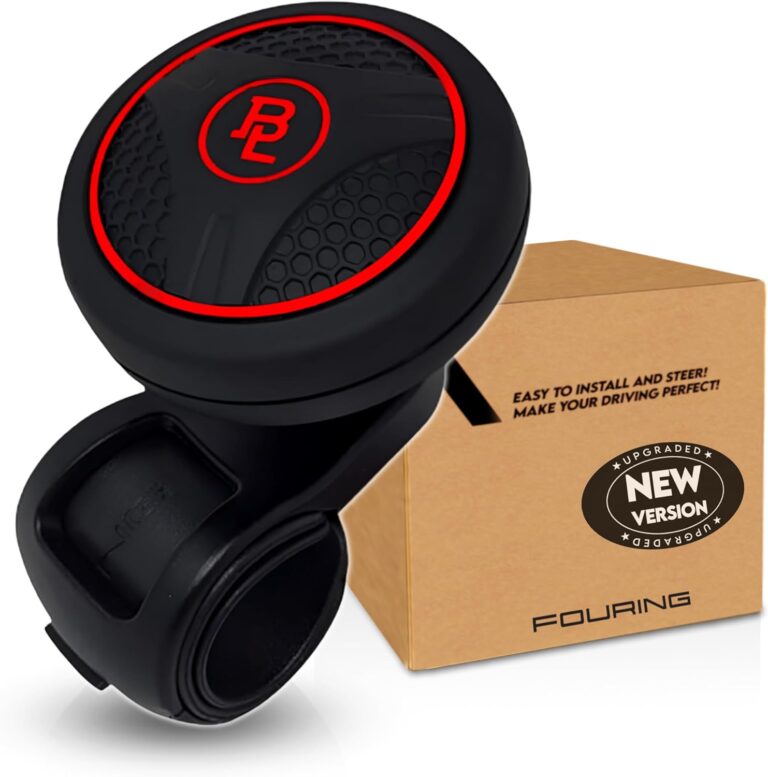 Mzone Bl Silicon Black Platinum Power Handle Car Steering Wheel Suicide Spinner Accessory Knob for Car Vehicle