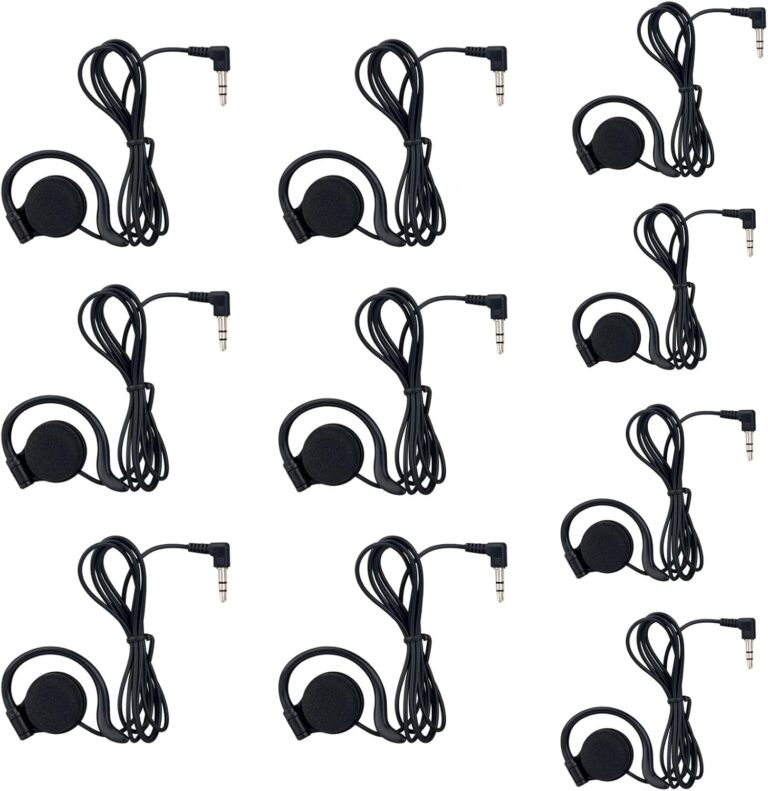 Retekess Tour Earpieces Systems, Hearing Headset for Church, 3.5 mm Headphones Standard Plug, 110 cm (43 in) Length, Suitable for T130, T131, TT116, TT104, TT122