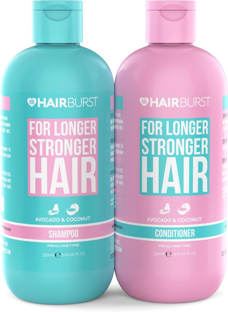 HAIR BURST Shampoo and Conditioner Set — SLS Free Hair Growth and Thickening Treatment for Women – Coconut and Avocado Scented – Suitable for All Types, Promotes Strong and Healthy Hair