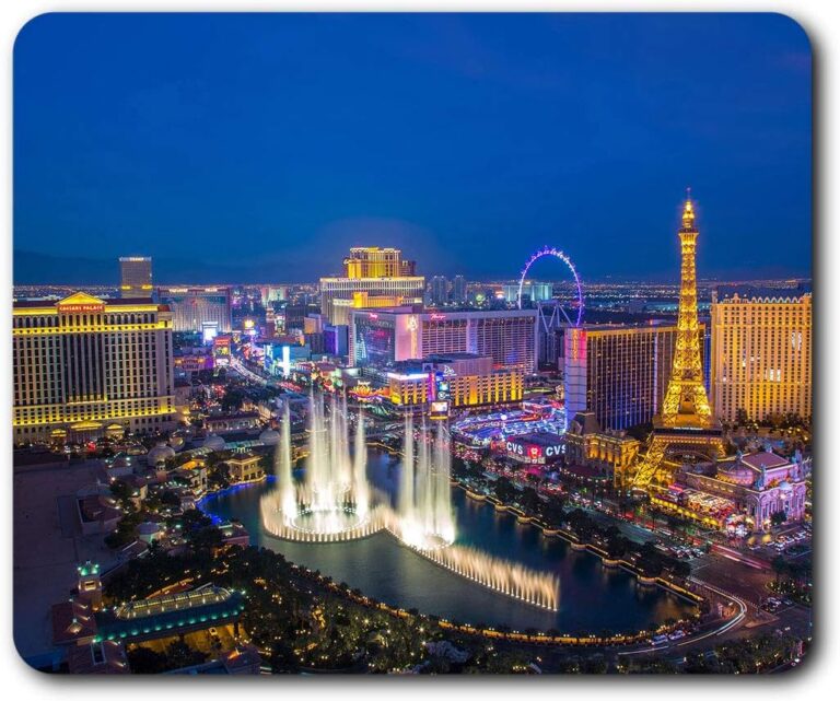 Destination Vinyl Ltd Las Vegas Strip USA America Mouse Mat Pad Computer PC Laptop Gaming Office Home Desk Accessory Gadget 3416