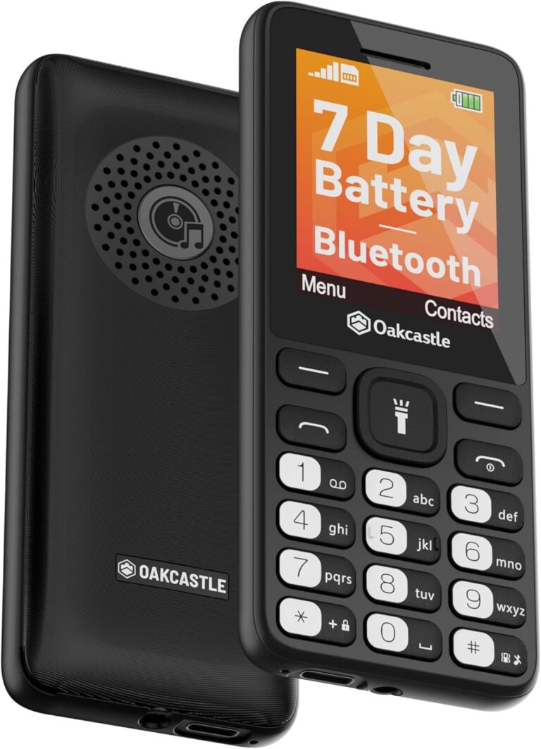 Oakcastle SIM free Unlocked Mobile Phone | Pay As You Go Mobile with Dual SIM & SD Card Slots | Basic Mobile with Bluetooth, FM Radio & MP3 Playback | Cheap Phone with 7+ Day Battery Life F101