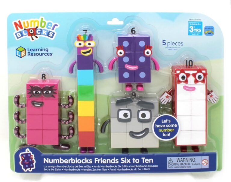 Learning Resources Numberblocks Friends Six to Ten, Play Figures Age 3+, Official Collectible Figures for Kids Aged 3 and Up