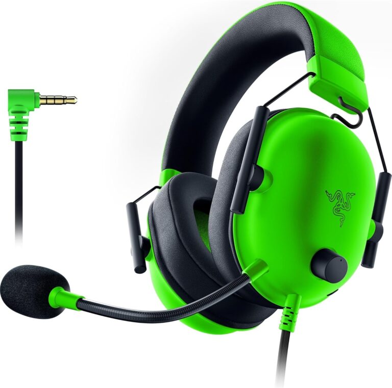 Razer BlackShark V2 X Gaming Headset: 7.1 Surround Sound – 50mm Drivers – Memory Foam Cushion – for PC, PS4, PS5, Switch, Xbox One – 3.5mm Audio Jack – Green