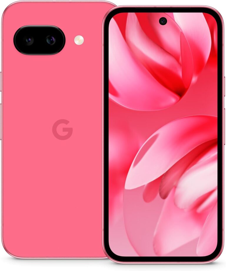 Google Pixel 9a – Unlocked Android Smartphone with AI Camera, All-day Battery and Powerful Security – Peony, 128GB