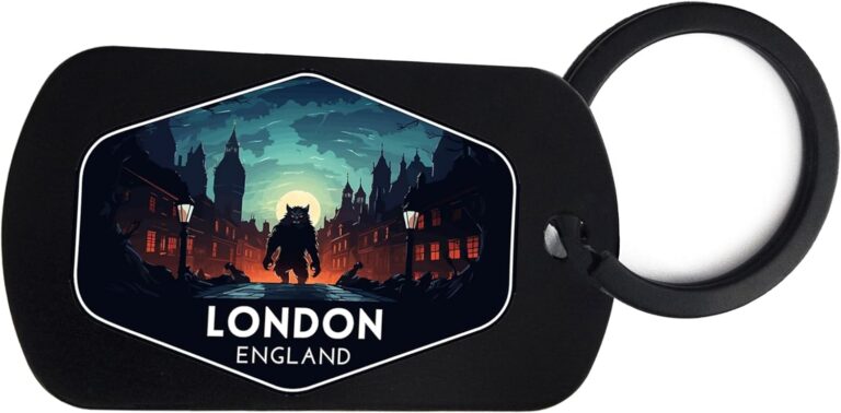 Lauthings London Werewolf Travel Souvenir Key Holder, London Werewolf Travel Souvenir Keyring, Car Keychain