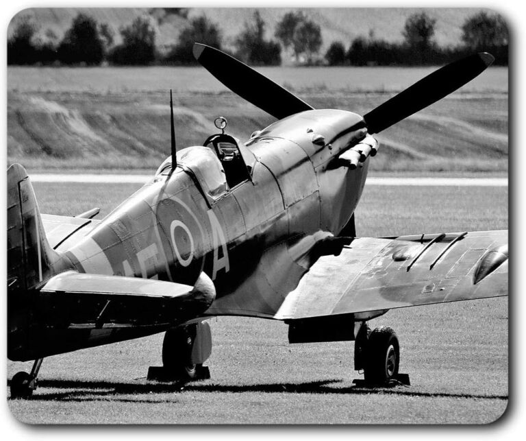 Vintage Spitfire Plane Aviation Mouse Mat Pad Computer PC Laptop Gaming Office Home Desk Accessory Gadget 12729