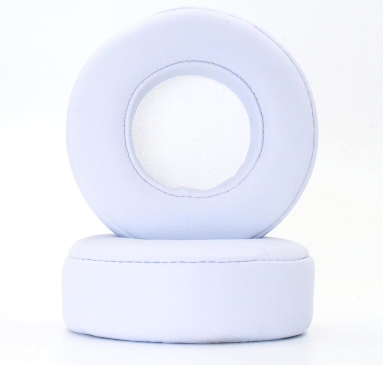 Replacement Ear Pads Compatible with Beats Mixr On-Ear Headphones Deluxe Upgraded Earphone Pads Headphone Cover Repair Accessories Ear Pads – White