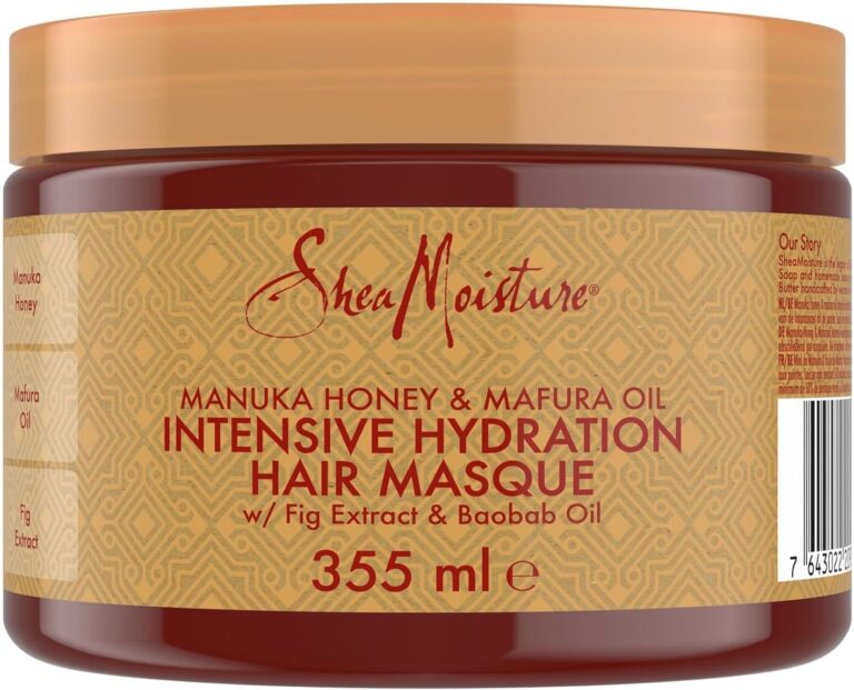 SheaMoisture Manuka Honey & Mafura Oil Intensive Hydration Hair Mask sulphate and silicone free for dry, damaged hair 355 ml