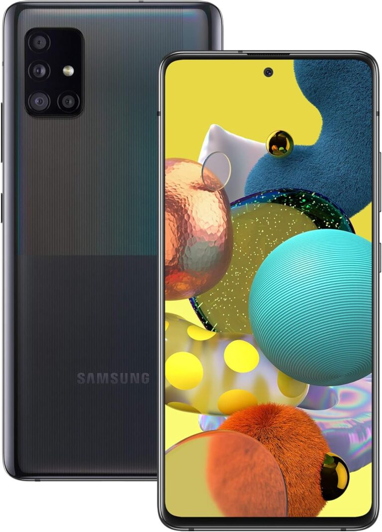Samsung Galaxy A51 5G Prism Cube Black 128GB Android Smartphone, SIM Free Mobile Phone (Renewed)