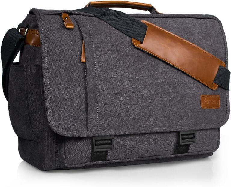 Estarer Laptop Messenger Bag 17 -17.3 Inch Mens Satchel Shoulder Bag for Work