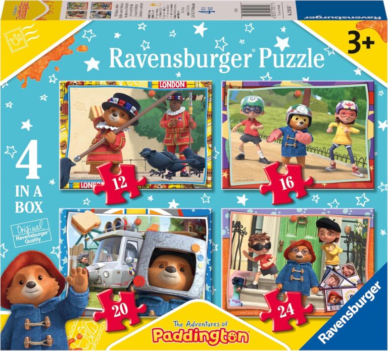 Ravensburger Paddington Bear Jigsaw Puzzles for Kids Age 3+, Educational Toddler Toys & Games