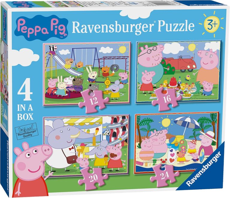 Ravensburger Peppa Pig 4 in Box Jigsaw Puzzles for Kids Age 3+