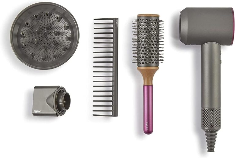Casdon 73252 Dyson Supersonic Styling Set. Interactive Toy Hairdryer for Children Age 3+, Looks and Works Like The Real Thing, Grey, One Size