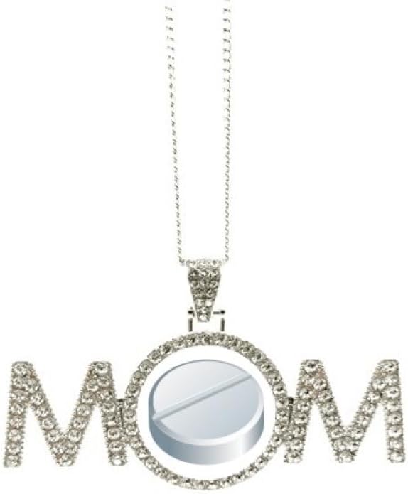 Health Care Products White Pill Pattern Mothers Day Gift for Mom Nana Grandma Necklace Birthday Jewelry
