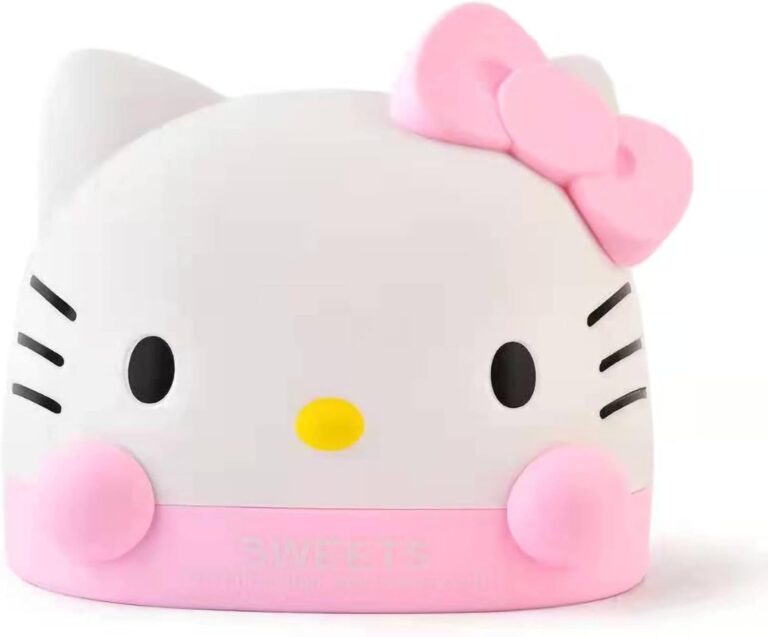 N/C Kawaii Pink Hello Kitty Tissue Box for Living Room Bedroom Bathroom car Office,Tissue Dispenser Box, Table Decoration, 6.8 x 6.7 x 6.6 ”