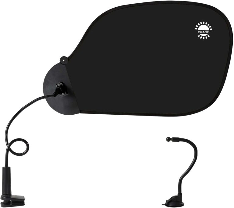 CKAGF Office Desk Shade and Cubicle Shade: Blocks Light, Glare, and Disturbances. Professional, Adjustable Working Office Cubicle Accessories. Black