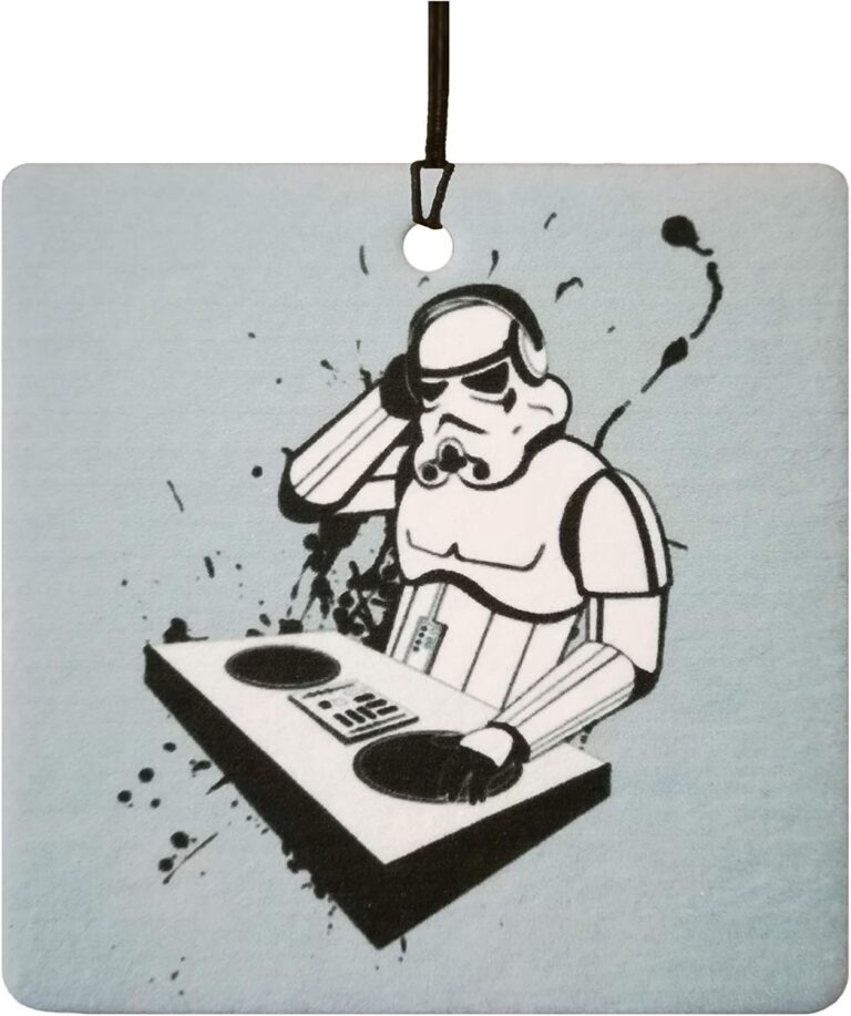 DJ Stormtrooper Car Air Freshener (Funny/Fun Xmas Christmas Stocking Filler/Secret Santa/Novelty Scented Gift)