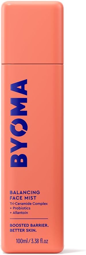 BYOMA Balancing Face Mist (100ml) pH Balanced Face Toner with Ceramides, Probiotics and Allantoin – Alcohol Free Toner Spray – Balance, Soothe and Refresh Throughout the Day