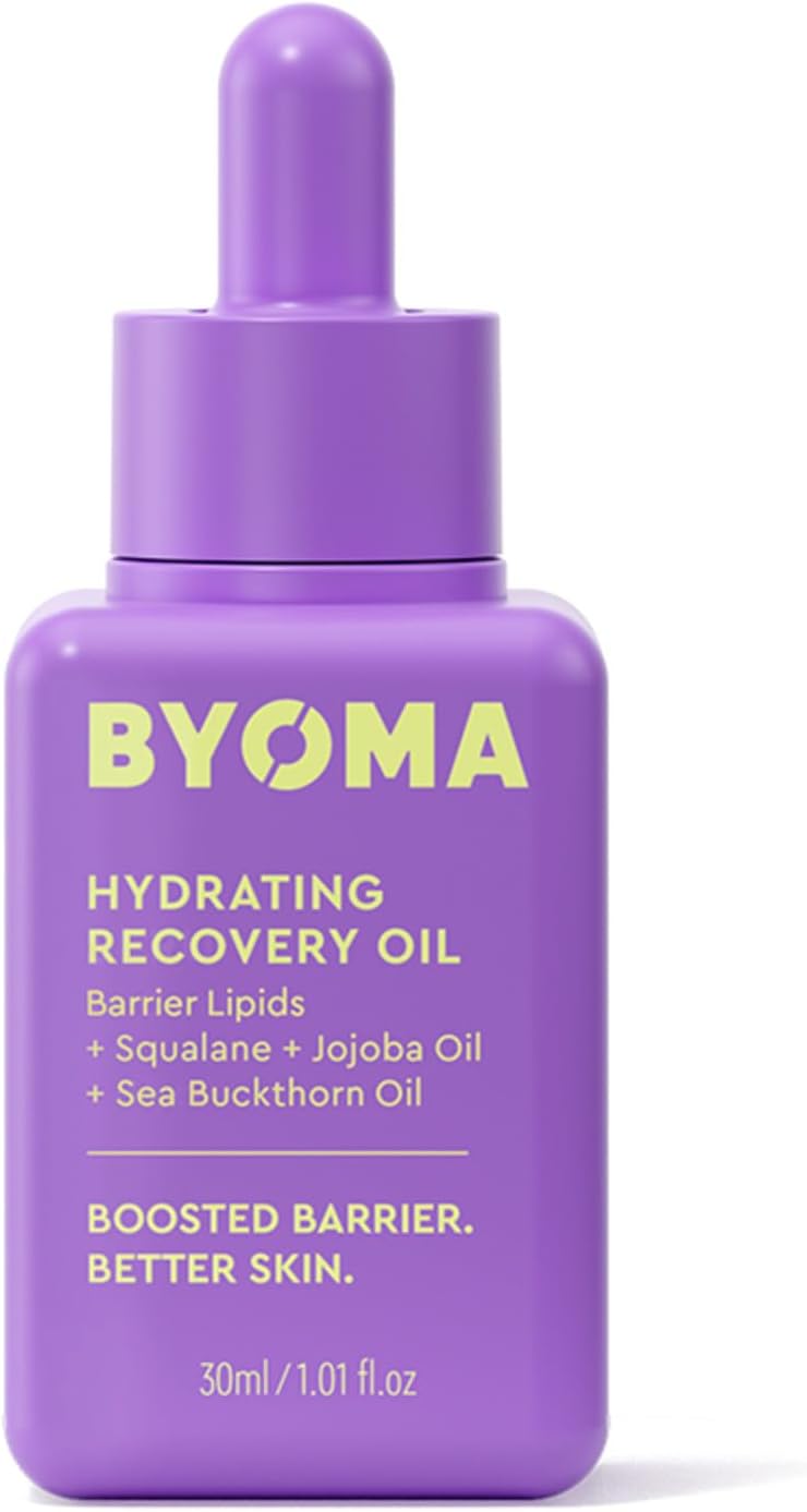 BYOMA Hydrating Recovery Oil (30ml) Nourishes, Brightens and Balances Skin without Clogging Pores – Barrier Repair Facial Oil