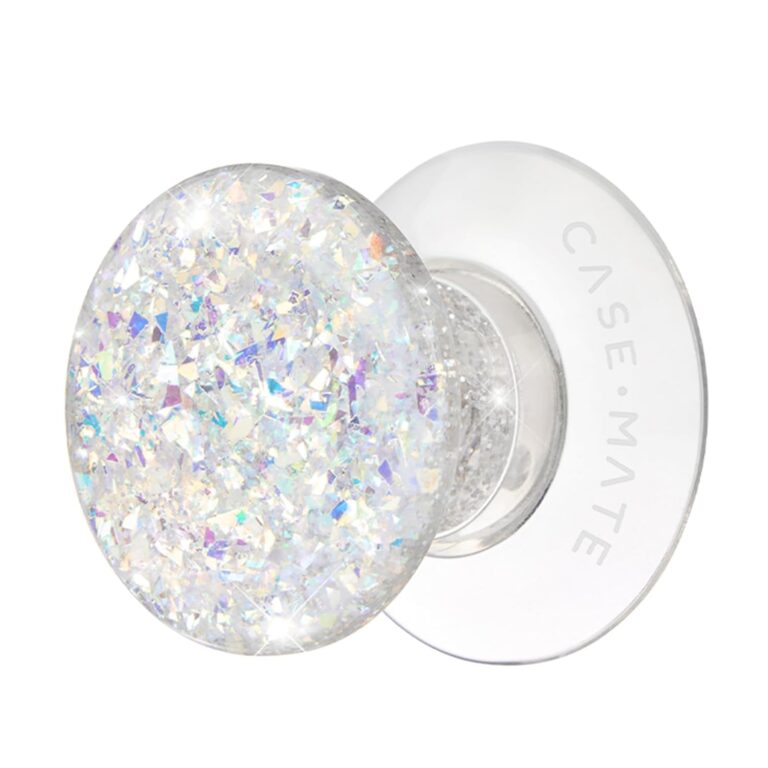 Case-Mate Minis – Cell Phone Stand/Grip – Suction Cup Cell Phone Holder [Removable for Wireless Charging] for iPhones, Android Smartphones, Kindles & More – Twinkle Stardust