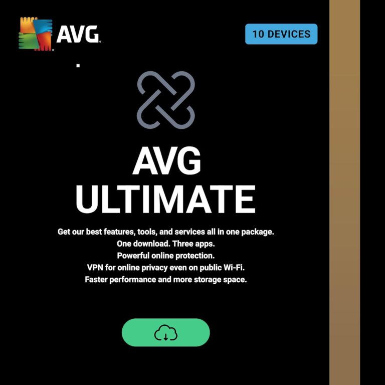 AVG Ultimate 2026 | 10 Devices | 1 Year | Activation Code by email