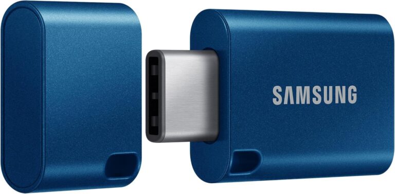 Samsung USB Flash Drive, USB-C 512GB, 400MB/s Sequential Reading, USB 3.2 Gen 1, Compatible with PC, Laptops, Tablets and Smartphones, Blue