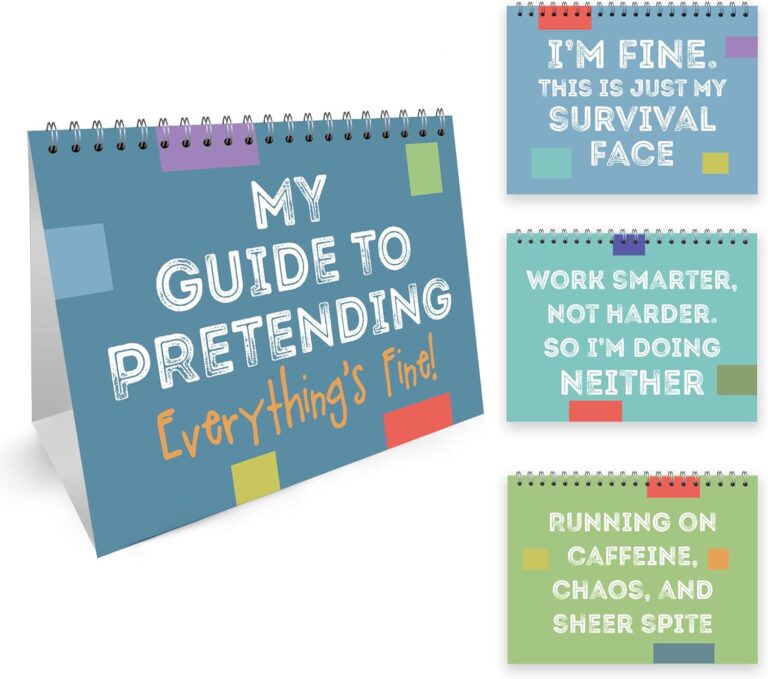 RED OCEAN Funny Office Guide Flipbook Secret Santa Gifts For Colleagues Fun Desk Accessories Birthday Gift For Colleague Coworker Novelty Gift For Men Women