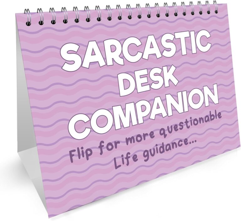 RED OCEAN Sarcastic Office Desk Companion Flipbook Gift For Women, Secret Santa Gift, Funny Quotes for Desk, Joke Office Gift, Funny Gifts For Women, Colleague Gifts For Birthday Christmas