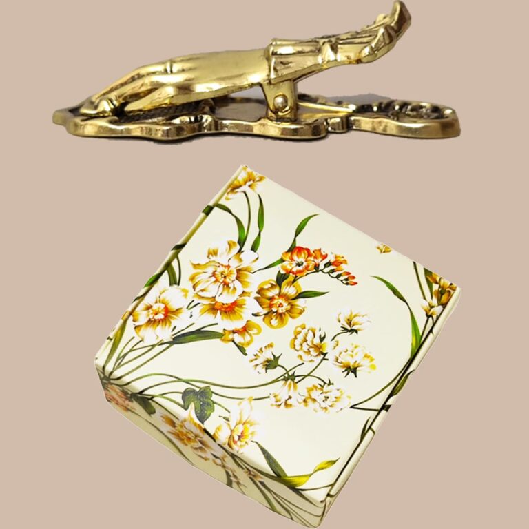 Hand Shaped Metal Paper Clips Binder Clips Page Holder Vintage Journal Book Clips Decorative Clip Travel Notebook Accessories Clamps for Office Home DIY Gold