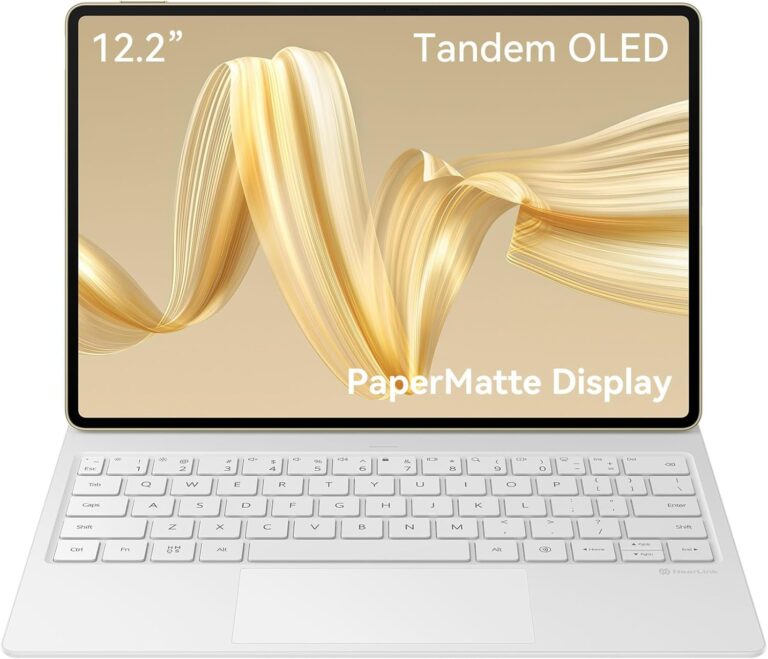 HUAWEI MatePad Pro 12.2″ PaperMatte EditionTablet, 2.8K Tandem OLED FullView Display, 144 Hz Refresh Rate, 12GB+512GB, with Glide Keyboard, 10100 mAh battery,Professional Painting APP GoPaint, Gold