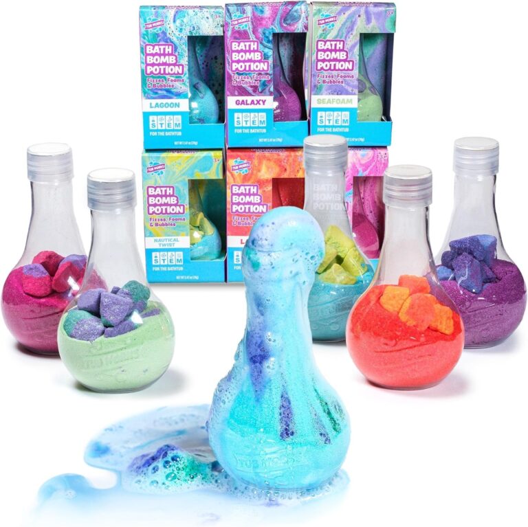 Tub Works® Kids Bath Bomb Potion™ Bath Toy, Variety 6 Pack | Nontoxic | Fizzes, Foams & Bubbles with an Eruption of Colour | Interactive Bath Bombs for Kids | Fun Science Toddler & Kids Bath Toys