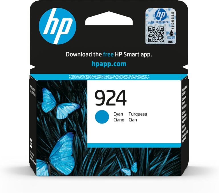 HP 924 (‎‎4K0U3NE) Cyan Original Printer Cartridge OfficeJet Pro 8124e, 8122e, 8132e, 8135e, 8134e, 8125e All-in-One Printer