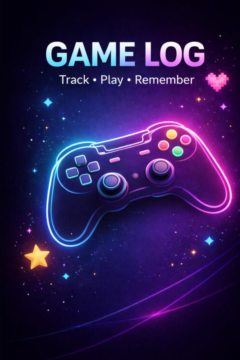 Game Log Gaming Journal for PC & Console Gamers: Track, rate and remember every game you play on PC, PlayStation, Xbox & Nintendo