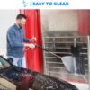 71Lfn2GhazL._AC_SL1080_.jpg Nicoman Universal Black Car Mats with Anti-Slip, Heavy Duty Performance All Weather Protection, Trim to Fit Rubber Floor Mat Carpet for SUV, Vans, Sedans, Trucks Waterproof, Made in UK (Driver side)